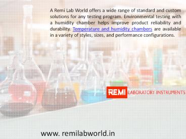 Temperature and humidity chamber