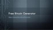 Free Bitcoin Generator