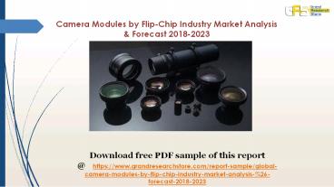 Camera Modules by Flip-Chip Industry Market Analysis & Forecast 2018-2023
