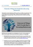 5 Internet of Things (IoT) Trends that is Becoming Mainstream PowerPoint PPT Presentation