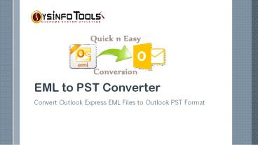 EML to PST Converter Tool