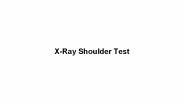 X ray shoulder test
