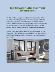 Top Ideas to Make Over Your Living Room