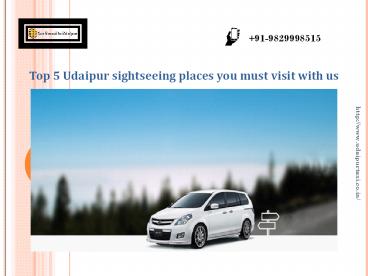 Top 5 Udaipur sightseeing places you must visit with us (1)