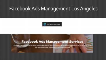Facebook ads management Los Angeles