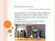 Complete range of Home appliance by GL Technologies (1)