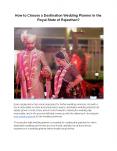 Destination Wedding Planner in Rajasthan PowerPoint PPT Presentation