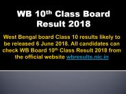 West bengal board class 10 results 2018
