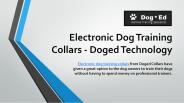 Electronic Dog Training Collars - Doged Technology