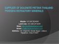 Supplier of Dolomite Pattaya Thailand Pratibha Refractory Minerals PowerPoint PPT Presentation