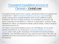 Document translation services in Chennai PowerPoint PPT Presentation