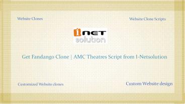 Get 30% off on AMC Theatres Script | I-Netsolution