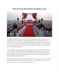 destination wedding in Goa PowerPoint PPT Presentation