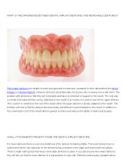 WHAT IS THE DIFFERENCE BETWEEN DENTAL IMPLANT DENTURES AND REMOVABLE DENTURES?