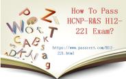 Passcert H12-221 HCNP-R&S dumps