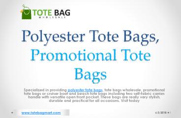 Polyester Tote Bags