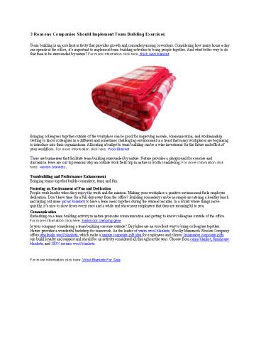 3 Reasons Companies Should Implement Team Building Exercises