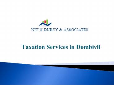Best Financial Tax Advisory Services in Thane~+91-9930007111