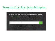 Torrentz2 Is Best Search Engine