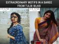 Extraordinary Motifs in a Saree from Tulsi silks