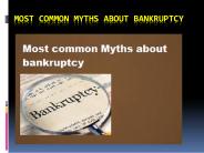 Most common Myths about bankruptcy