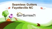 Seamless Gutters Fayetteville NC