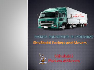 Move Safely and Smoothly: Packers and Movers in Hyderabad