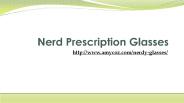 Nerd Prescription Glasses