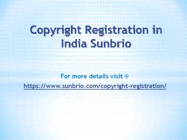Protect your work with copyrights