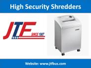 High Security Shredders