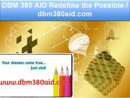 DBM 380 AID Redefine the Possible / dbm380aid.com