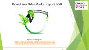 Bio ethanol Sales Market Report 2018