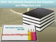 ENV 100 GENIUS Redefine the Possible / env100genius.com