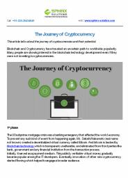 The Journey of Cryptocurrency
