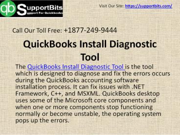 QuickBooks Install Diagnostic Tool