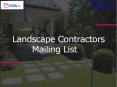 Landscape Contractors Mailing List | Contractors Business Email Database