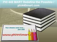 PHI 445 MART Redefine the Possible / phi445mart.com