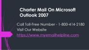 Charter Mail On Microsoft Outlook 2007