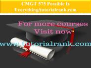 CMGT 575 Possible Is Everything--tutorialrank.com