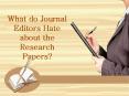 What do Journal Editors Hate about the Research Papers? PowerPoint PPT Presentation