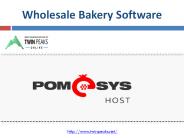 Wholesale Bakery Software