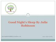 Good Night’s Sleep