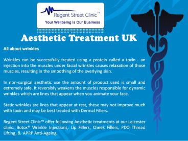 Aesthetic Treatment UK