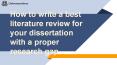 How to write a best literature review for your dissertation with a proper research gap PowerPoint PPT Presentation