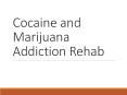 Cocaine and Marijuana Addiction Rehab PowerPoint PPT Presentation