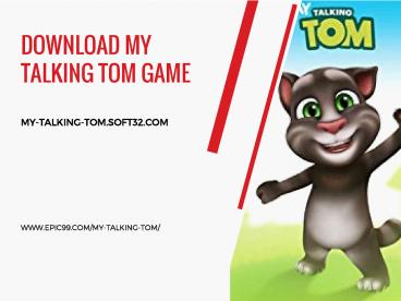 Download My Talking Tom Game (1)