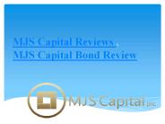 Know about MJS Capital