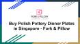 Buy Polish Pottery Dinner Plates in Singapore - Fork & Pillow