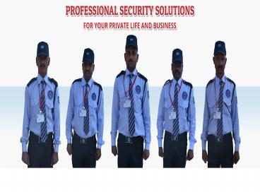 Personal  Security Services in Pune