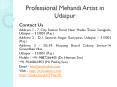 Professional Mehandi Artist in Udaipur PowerPoint PPT Presentation